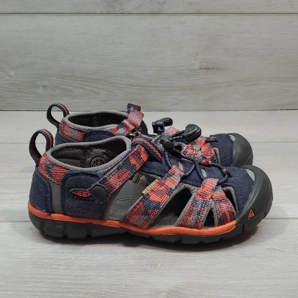 Keen Kids Boys Outdoor Hiking Comfort Hook&loop Waterproof San shoes sz 11